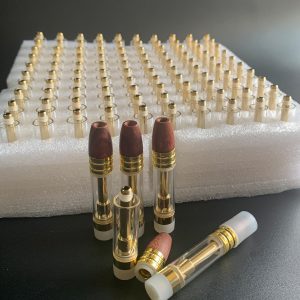 Best sellel Privite OEM  Wood Tip Cartridge 510 Cannabis Oil Cartridge 0.5ml 1.0ml CBD Vape Cartridge