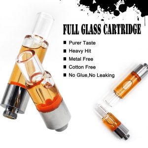wholesale customize Lead Free No Cotton Full Glass 510 Cartridge 510 Thread CBD Vape Carts