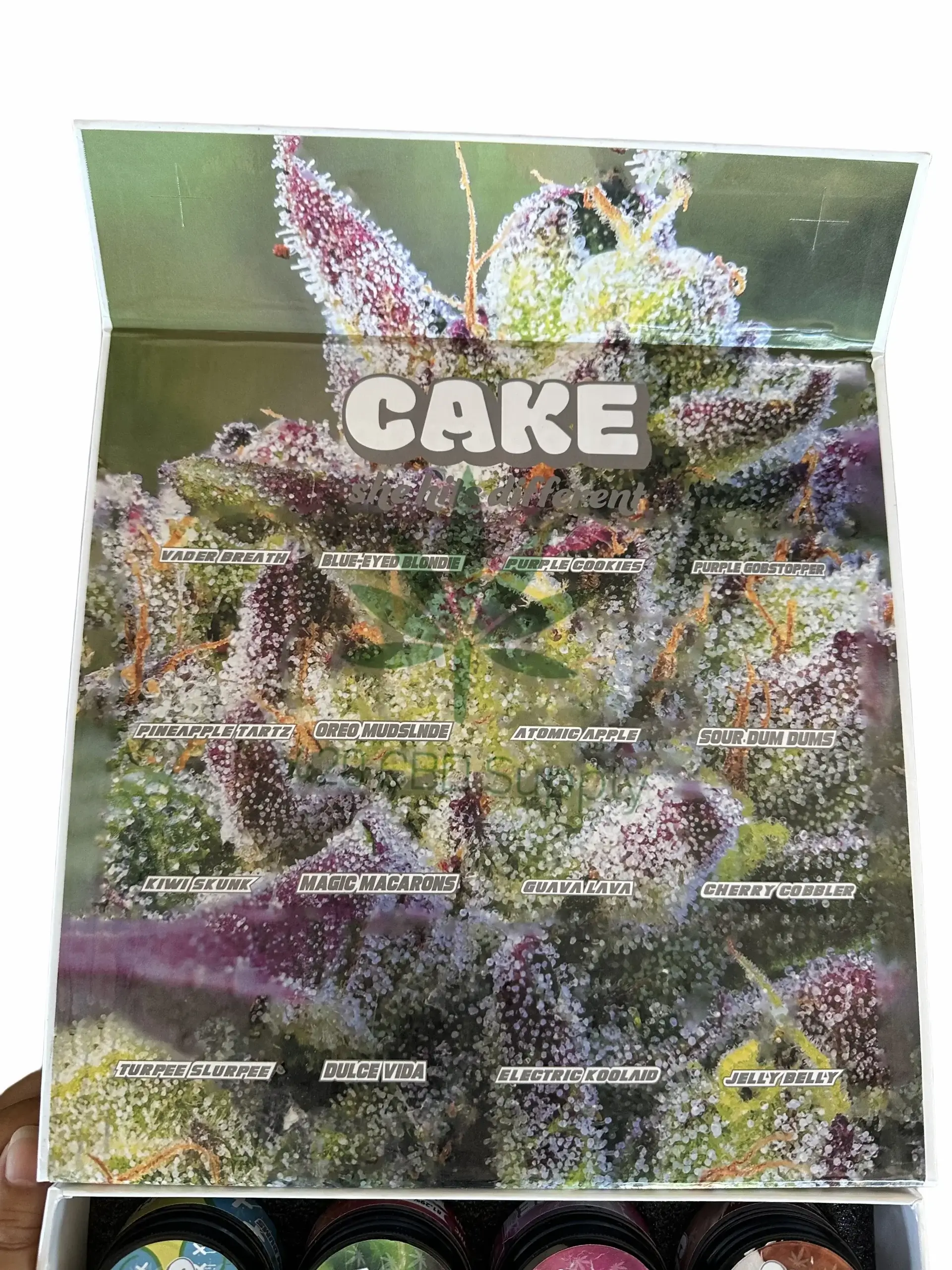 Factory wholesale empty cake she hits different live resin suger glass jar concentrate packaging with master paper box - Image 2