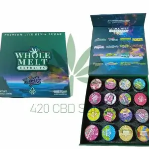 Factory wholesale Whole Melt Extracts Exotic Edition Sugar 1oz glass wax Jar Empty