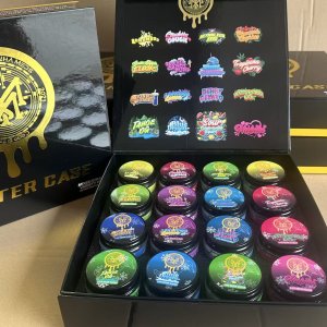 Muha Meds New Glass Jars  Empty 1oz Wax with Master Box  Wholesale